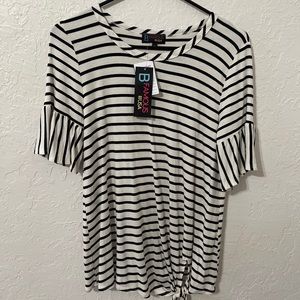 B Famous USA Stripped Flutte Shirt